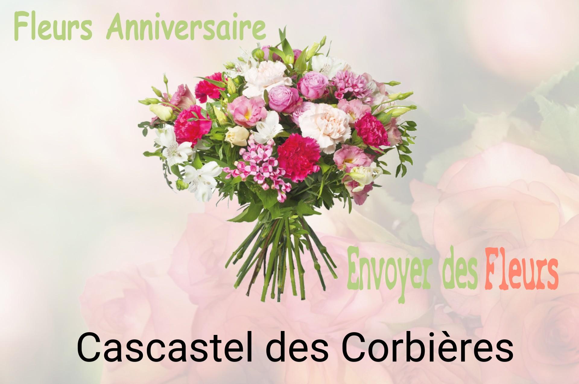 Bouquet de fleurs d’anniversaire livré à Cascastel-des-Corbières