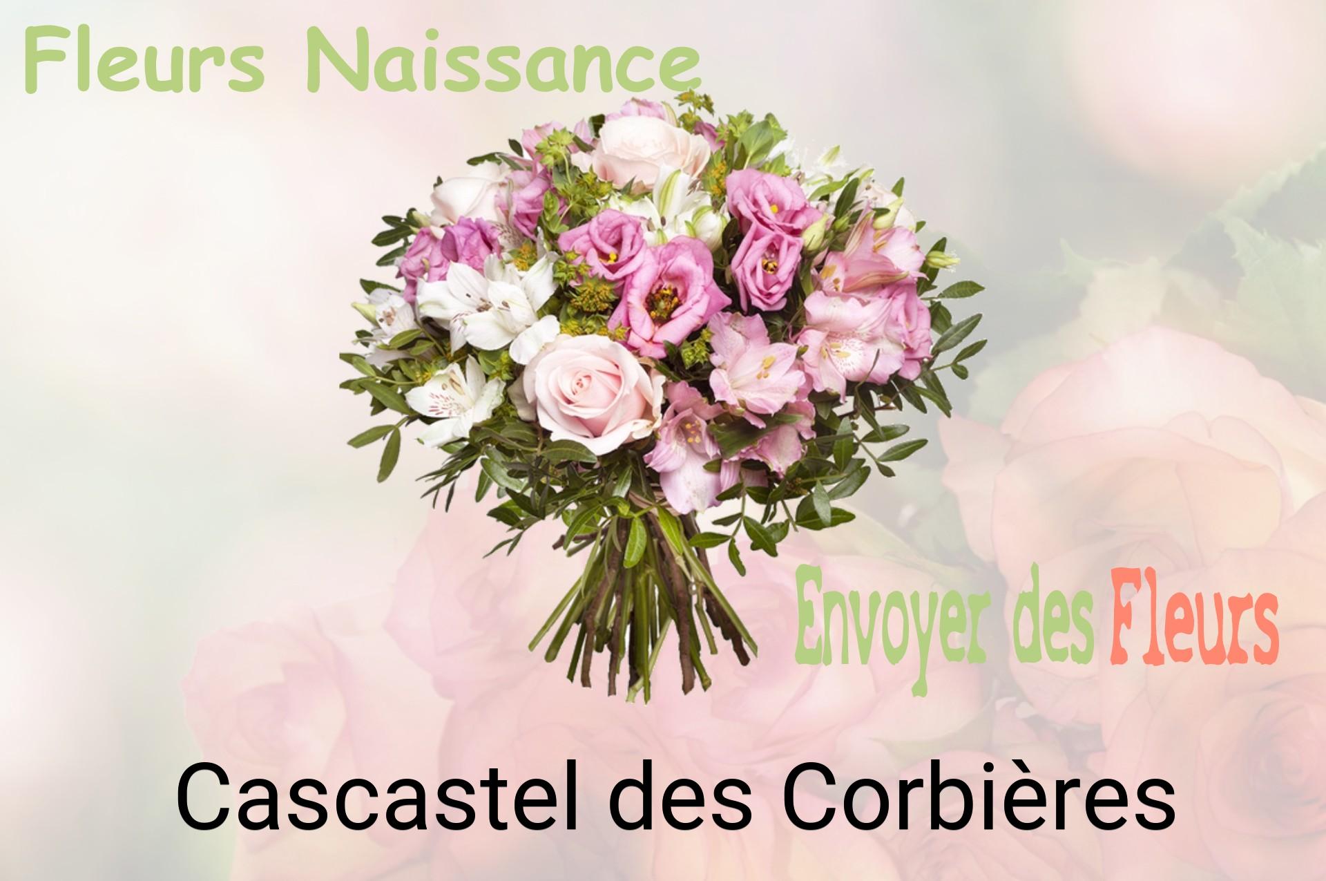 Bouquet de fleurs de naissance livré à Cascastel-des-Corbières